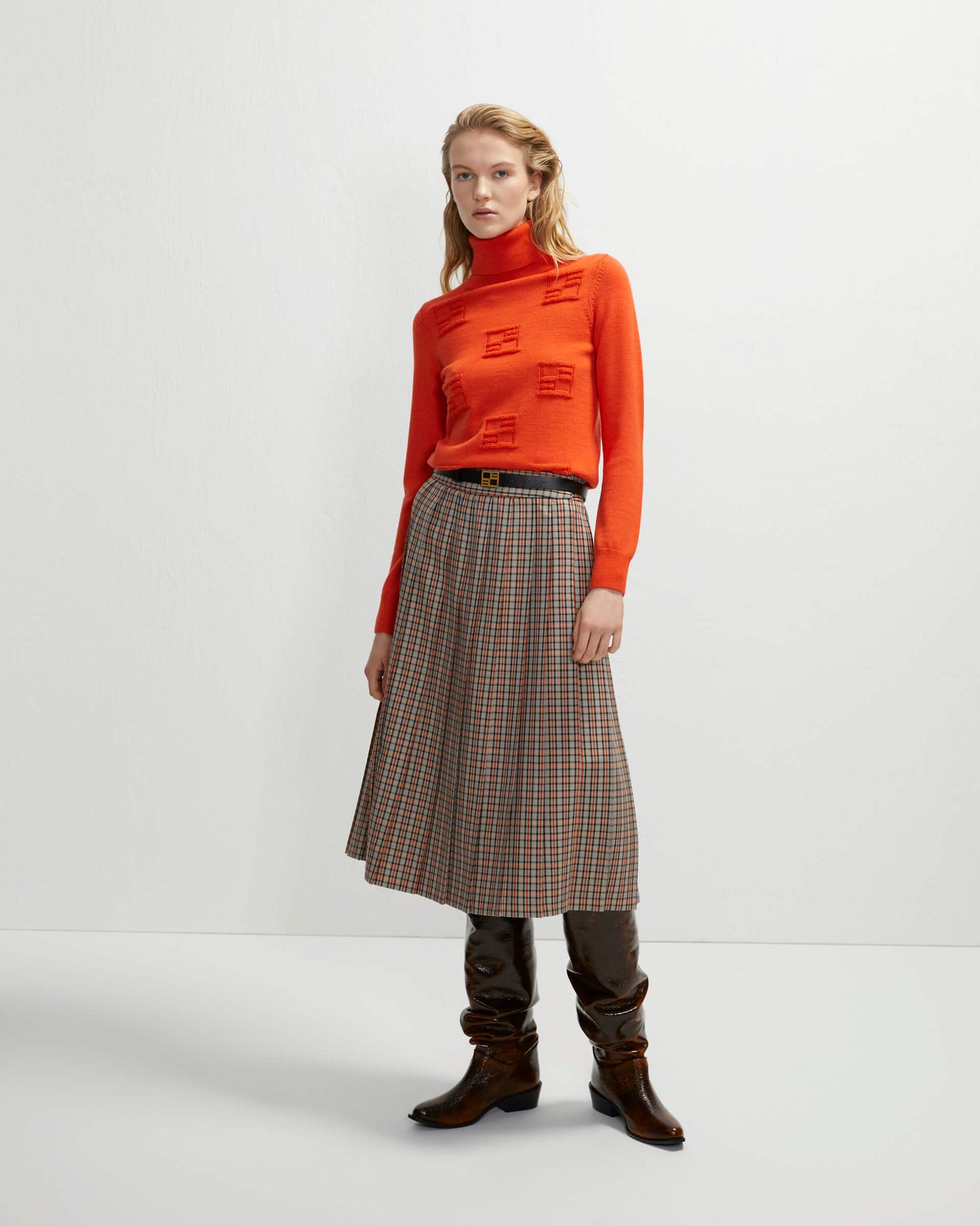 23fa8502wool maglione arancio beatrce .b