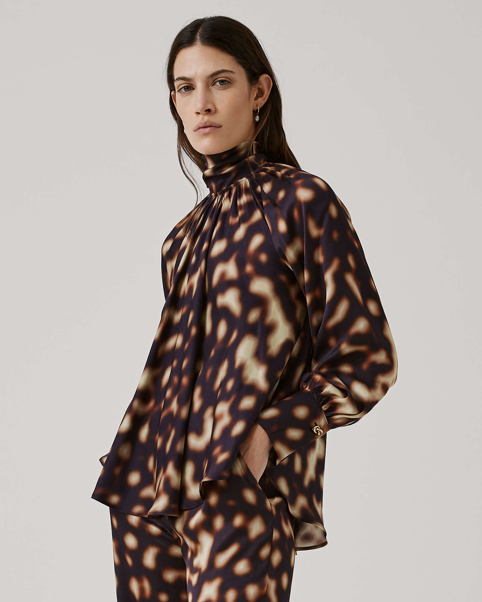 Fiocco Camicia Con Laccio Al Collo ASOS DESIGN Camicia Rosa