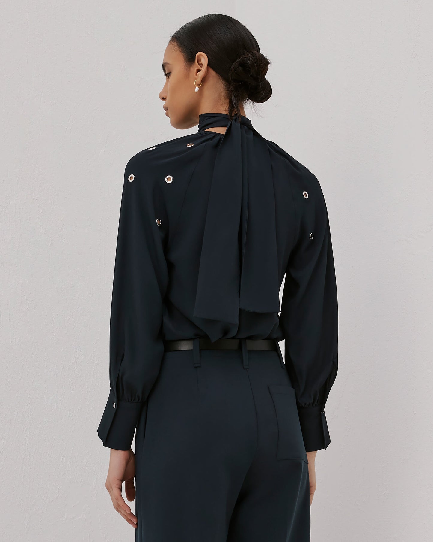 blouse with sail rings and bow beatrice .b
