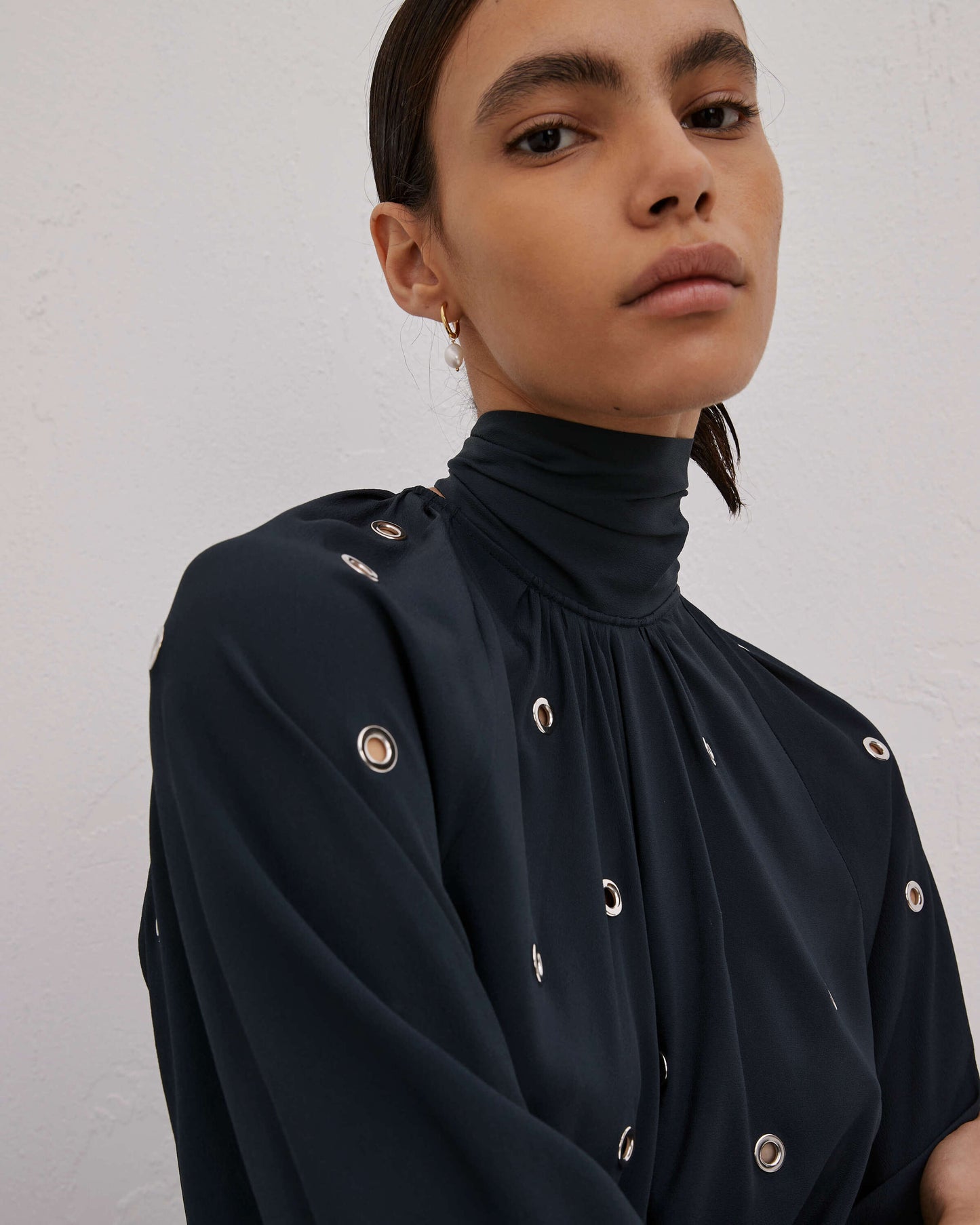 blouse with sail rings and bow beatrice .b