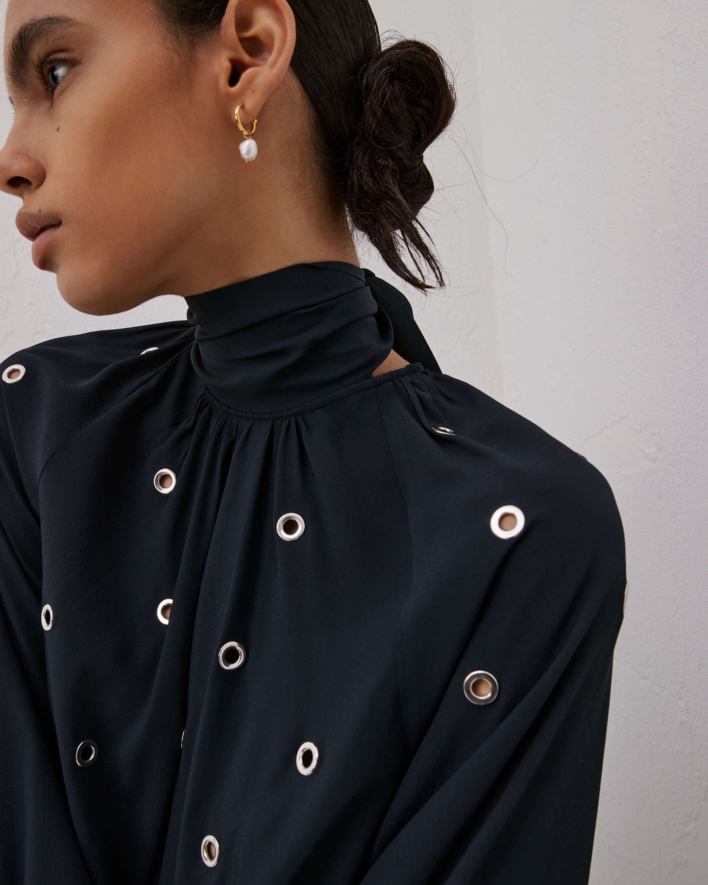 blouse with sail rings and bow beatrice .b