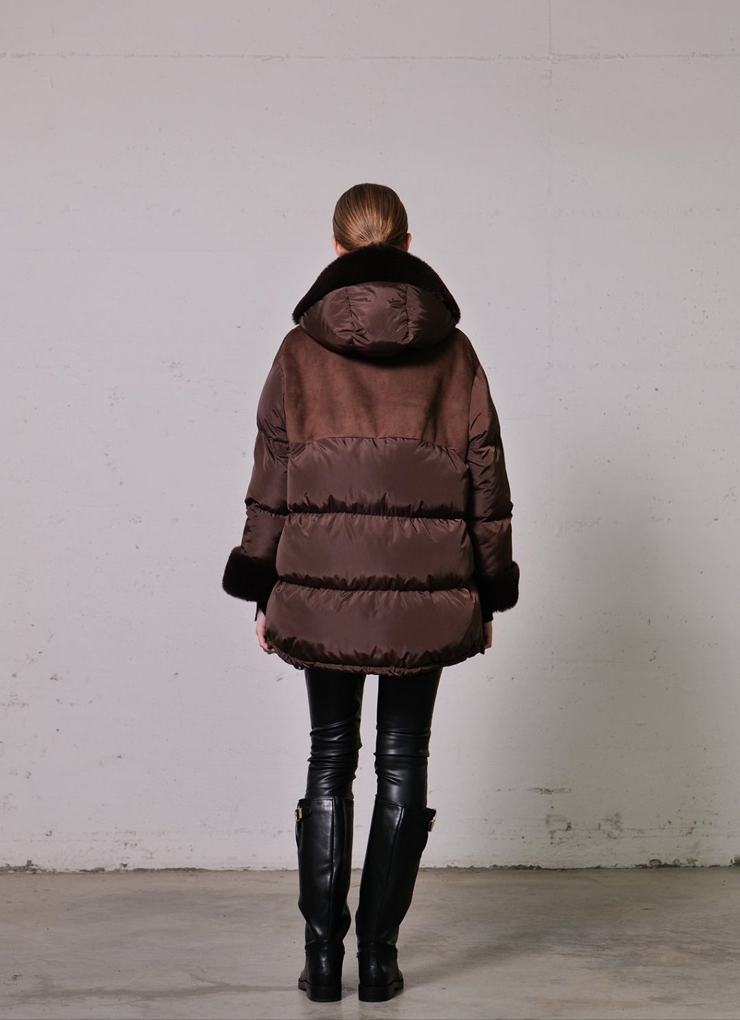 Piumino con tessuto VLab