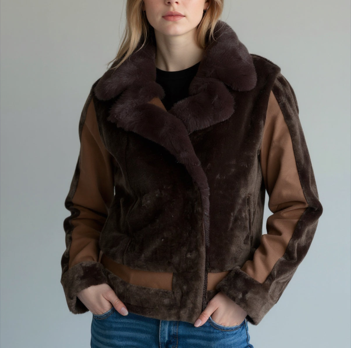 Chiodo eco shearling VLab