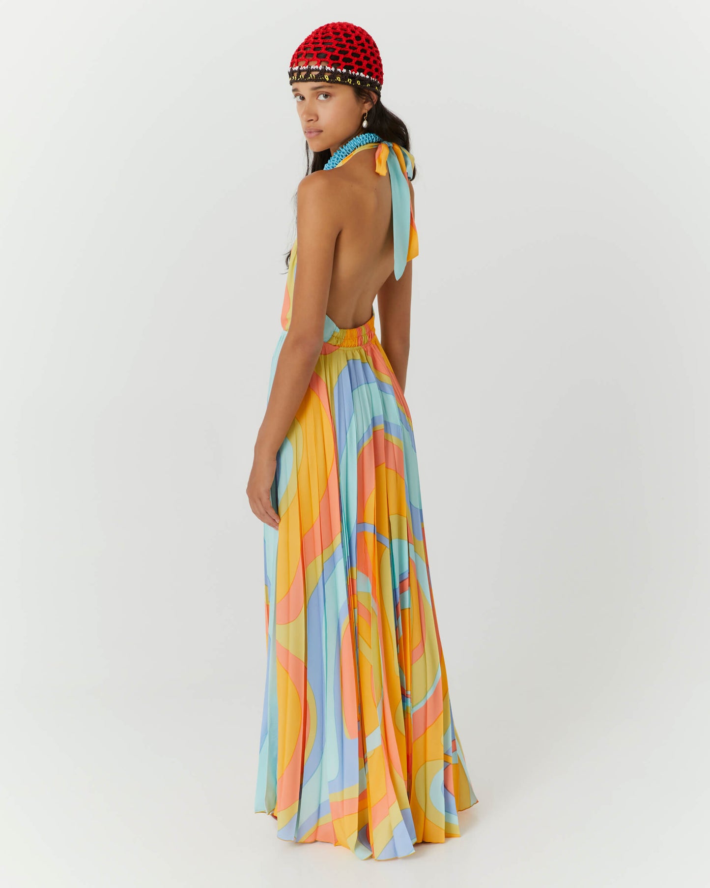 23fe6035shadesp abito plissettato multicolor