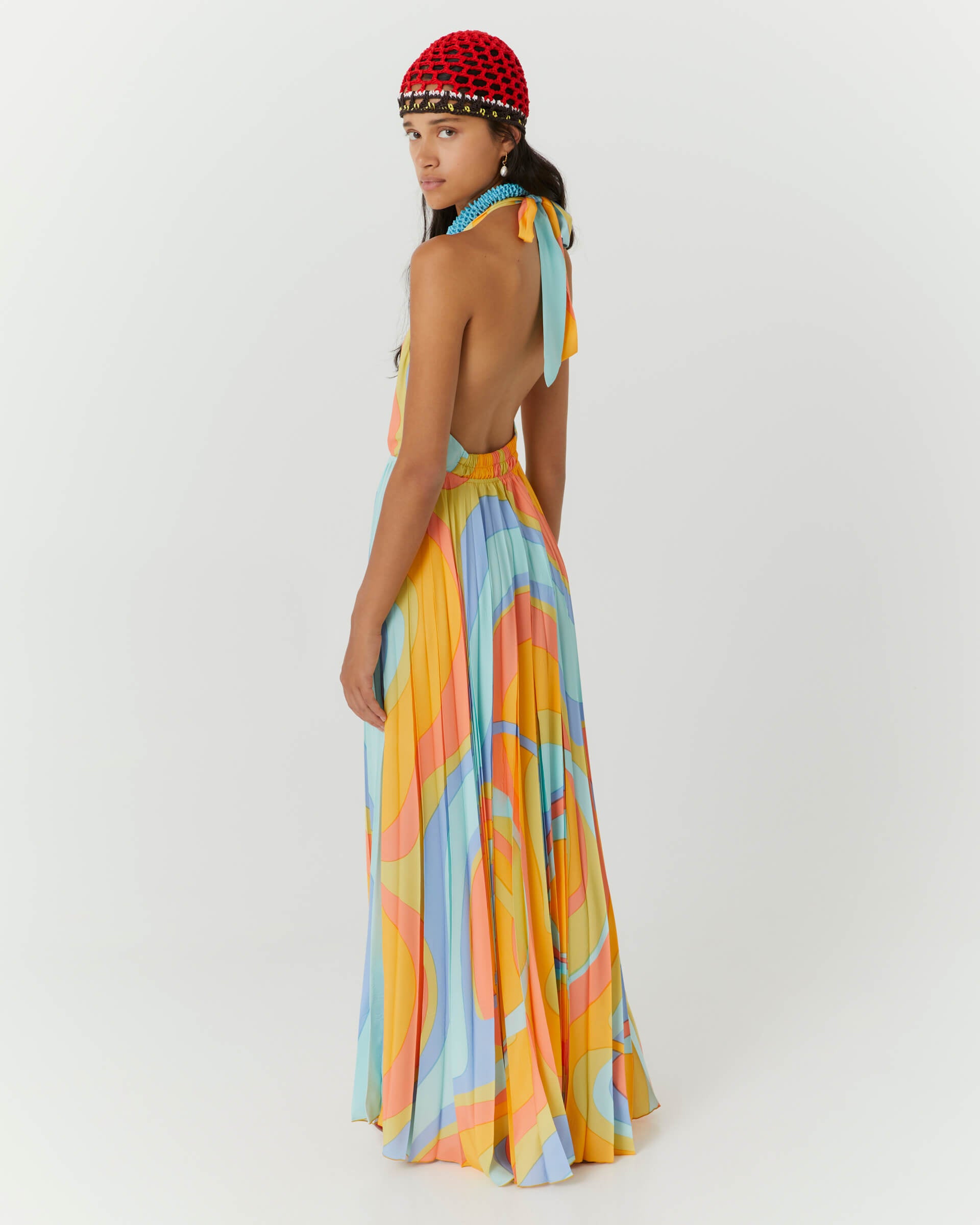 23fe6035shadesp abito plissettato multicolor