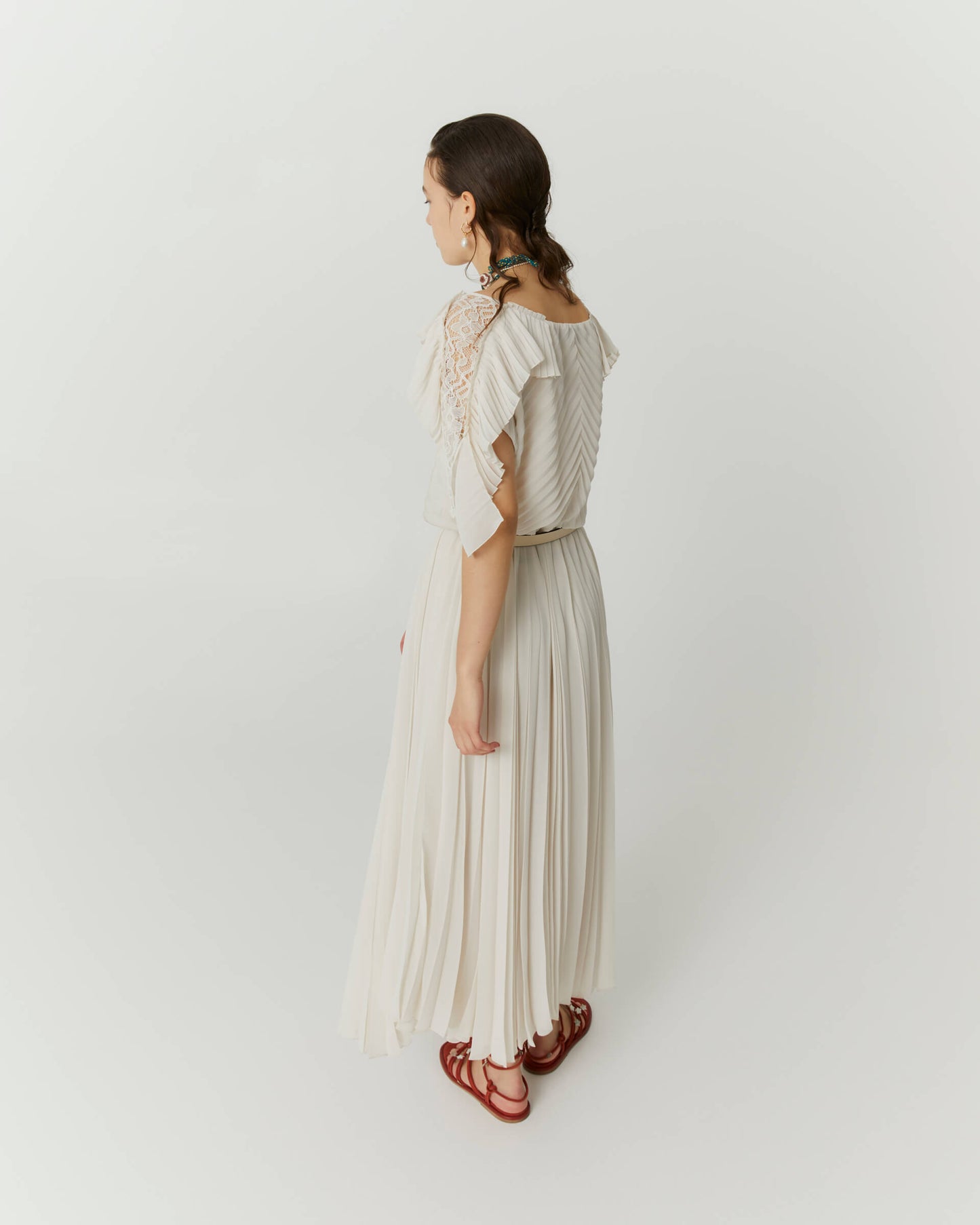 beatrice .b pleated midi dress 