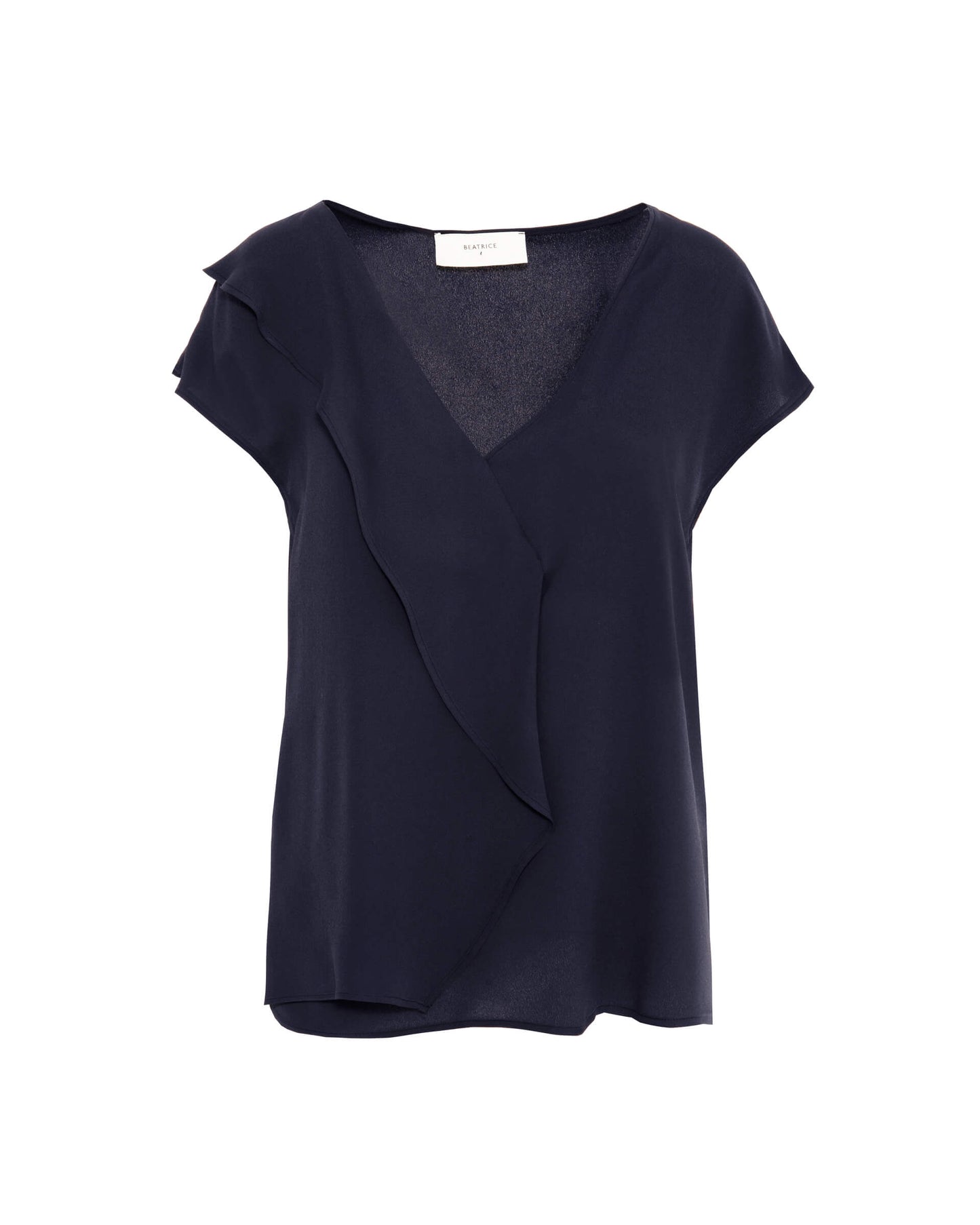blusa con volant asimmetrico beatrice .b