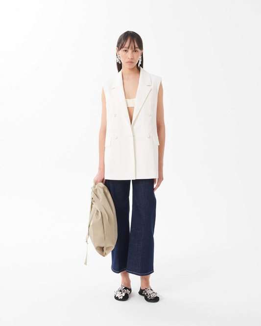 gilet in canvas in cotone beatrice . b