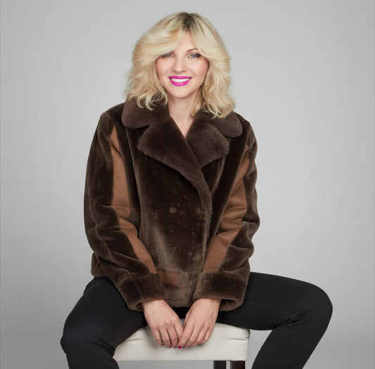 Chiodo eco shearling VLab