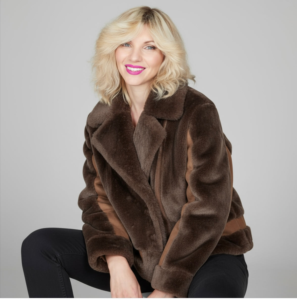 Chiodo eco shearling VLab