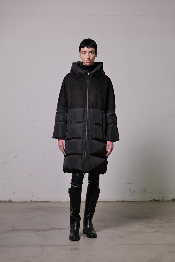 Parka kimono bimateriale Vlab