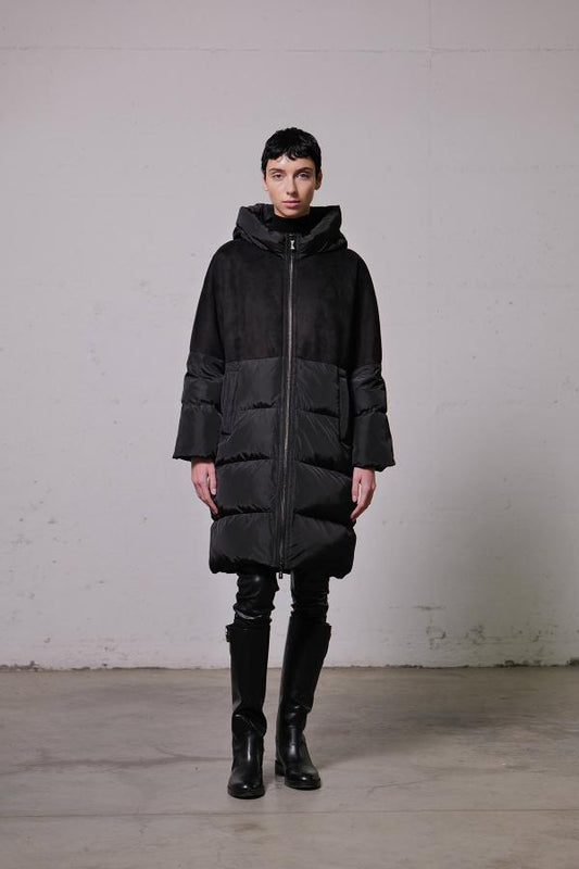 Parka kimono bimateriale Vlab