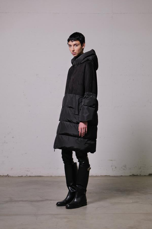 Parka kimono bimateriale Vlab