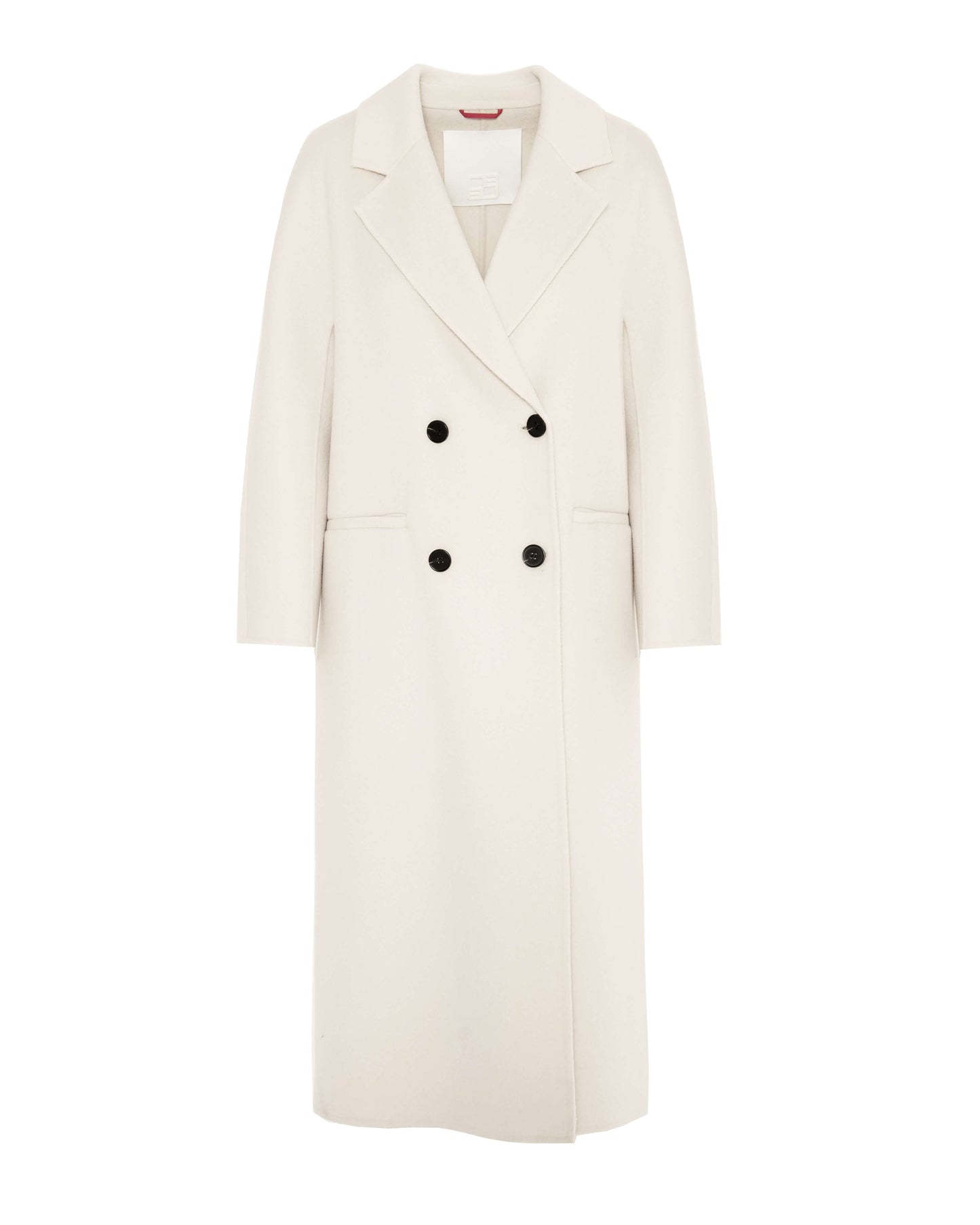 Cappotto lungo doppiopetto in misto cachemire beatrice .b