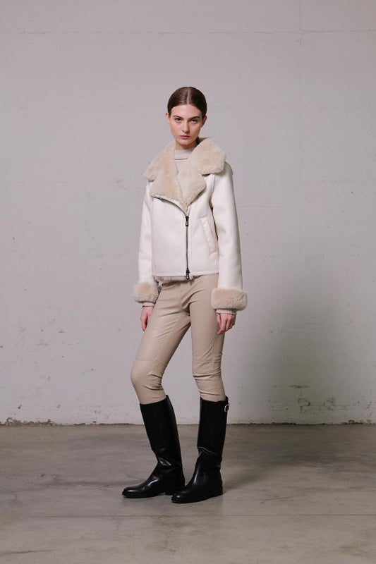 biker ecoshearling vlab