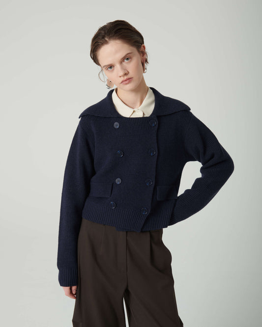 giacca corta in maglia beatrice .b