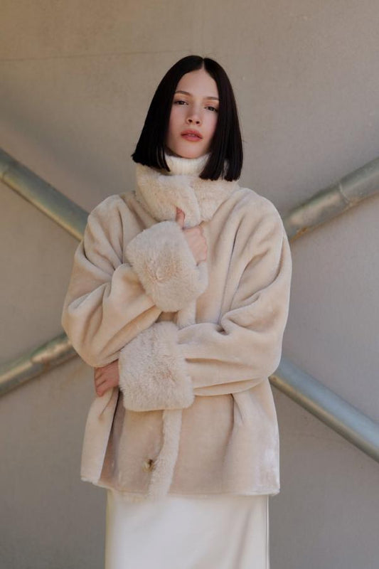 giacca eco shearling reverse vlab