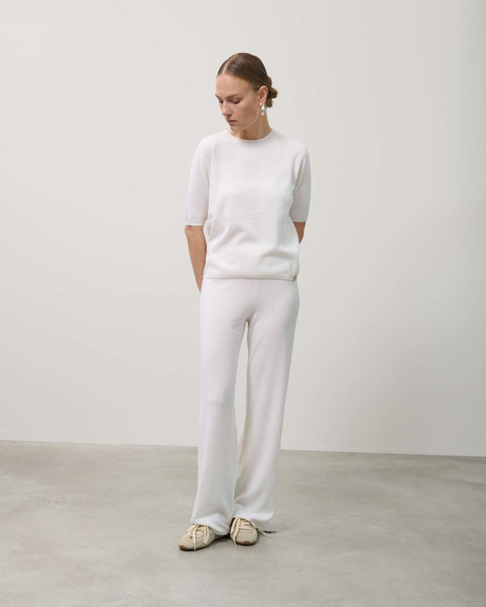 pantalone palazzo in lana beatrice .b
